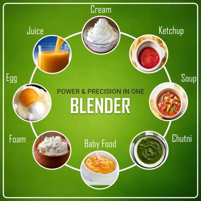 SHREYAZZ Home Electric Hand Blender | Stainless Steel Blades | Multi-Purpose Beating, & Blending | Ergonomic Design & Dishwasher Safe | Ideal for Smoothies, Soups & Sauces (White) - Image 2