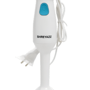 SHREYAZZ Home Electric Hand Blender | Stainless Steel Blades | Multi-Purpose Beating, & Blending | Ergonomic Design & Dishwasher Safe | Ideal for Smoothies, Soups & Sauces (White)